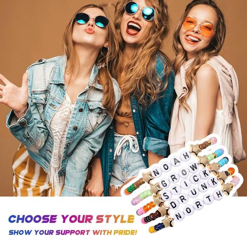 AICase for Noah Merch Gifts Inspired Bracelets 5 Pcs Stackable Stretch Beaded Friendship Bracelets Concert Outfit Vinyl Poster Sticker Merchandise Gifts for Fans Women Birthday Christmas in Saudi Arabia