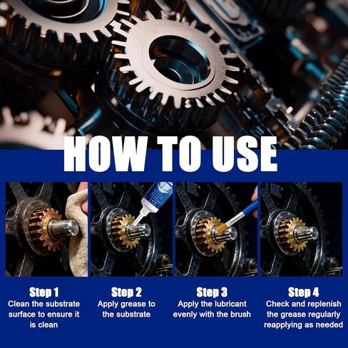Marine Grease Tube, Marine Wheel Bearing Grease, Waterproof Marine-Grade Protection Durability, Extreme Pressure Protection, Multi-Purpose for Steering Cables, Throttle and Shift Cables, 50g in Kuwait