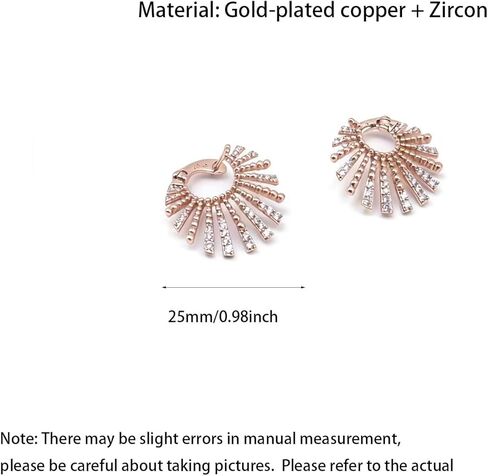 Sunburst Hoop Earrings for women Hypoallergenic earrings for women Sparkling Zircon Cluster Huggie Earrings in Saudi Arabia