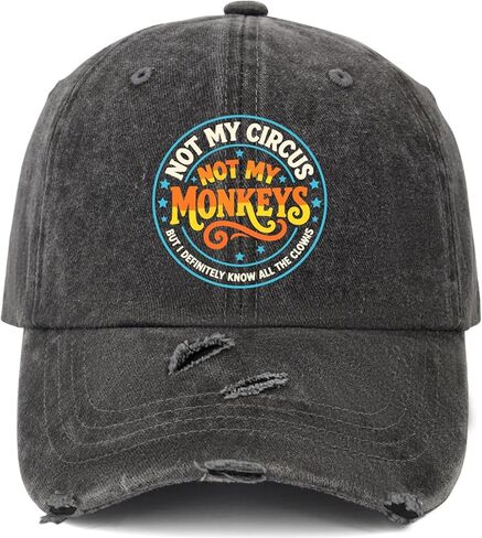 Not My Circuses Not My Monkeys hat Garde Cap for Men in Saudi Arabia
