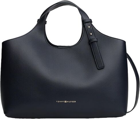 Tommy Hilfiger Women's Large Logo Satchel Bag With Removable Crossbody Strap in Saudi Arabia