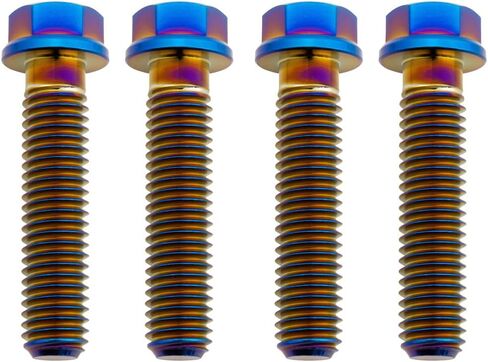 TUSK Titanium Handlebar Clamp Bolt Kit Burnt Blue for Yamaha WR250F 2007-2009,2011-2013,2015-2019 in Saudi Arabia