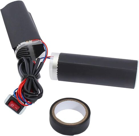 Universal Motorcycle Motorbike ATV Motor Bike Heated Grips Handlebar Heater Hand Warm Grip Inserts Pads Winter Warmer 12V With Switch Light Heat Thermal Cover Resistant Tape in Saudi Arabia