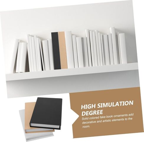 PRETYZOOM 3pcs Decorative Faux Book for Home Office Stylish Simulation Book Models for Shelf Decoration for Living Room Bedroom Shop Decor in Saudi Arabia