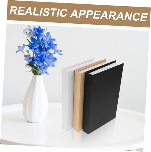 Zerodeko 3pcs Decorative Faux Book Display Ornaments for Living Room Office Desktop Table Decor Modern Aesthetic Book Props for Shelves Nightstands in Saudi Arabia