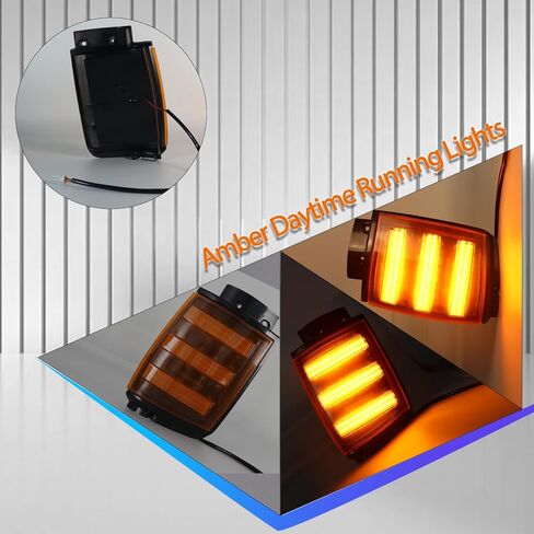 مصابيح LED للمصابيح الأمامية الجانبية لسيارة Toyota 4Runner Pickup 1984-1988 | ضوء المنعطفات | أضواء النهار العنبر | بارك لايت | استبدال لتصنيع المعدات الأصلية: 8162089162،8161089162، 2 قطعة in Saudi Arabia
