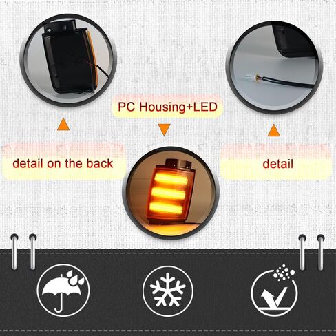 مصابيح LED للمصابيح الأمامية الجانبية لسيارة Toyota 4Runner Pickup 1984-1988 | ضوء المنعطفات | أضواء النهار العنبر | بارك لايت | استبدال لتصنيع المعدات الأصلية: 8162089162،8161089162، 2 قطعة in Saudi Arabia