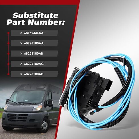 مشغل قفل مزلاج الباب المنزلق للراكب الأيمن متوافق مع ProMaster Cargo Van 1500 2500 3500 2014 2015 2016 2017 2018 68169436AA 68226180AA 68226180AB 68226180AC 68226180AD in Saudi Arabia