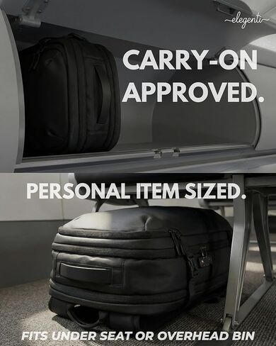 Expandable Vacuum Travel Backpack with Compression System & Pump | 60L Carry On Backpack with TSA Lock, Laptop Sleeve & Water Resistant Shell | Black in Saudi Arabia