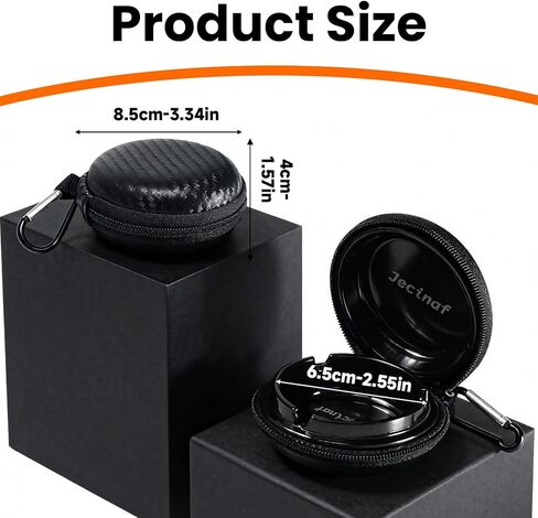Jecinaf Compact Portable Ashtray with Lid, Waterproof Ashtray with Keychain for Travel, Smokeless and Odorless Cigarette Ash tray for Outdoor Use in Saudi Arabia