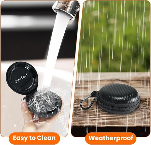 Jecinaf Compact Portable Ashtray with Lid, Waterproof Ashtray with Keychain for Travel, Smokeless and Odorless Cigarette Ash tray for Outdoor Use in Saudi Arabia