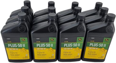 John Deere Original Equipment (12 PACK) 32oz. Plus-50 SAE 15W-40 - TY26674 in Saudi Arabia