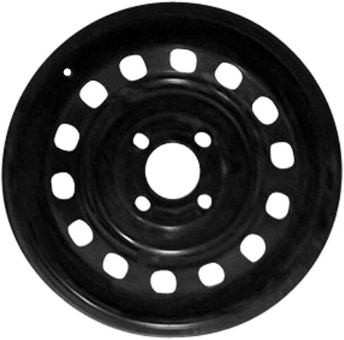 15x4" Reconditioned OEM Compact Mini Donut Spare Black Steel Wheel Rim for 2000-2011 Ford Focus; For 2011-2019 Ford Fiesta | 3118 in Saudi Arabia