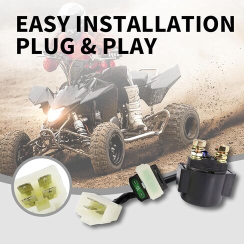 Starter Solenoid Relay for Hisun 500 700, Axis 500 700, MSU500, Coleman 400 500, Cub Cadet Challenger, Replaces OEM 37710-115-0000 37700-055-0000 in Kuwait