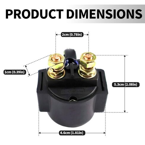Starter Solenoid Relay for Hisun 500 700, Axis 500 700, MSU500, Coleman 400 500, Cub Cadet Challenger, Replaces OEM 37710-115-0000 37700-055-0000 in Kuwait