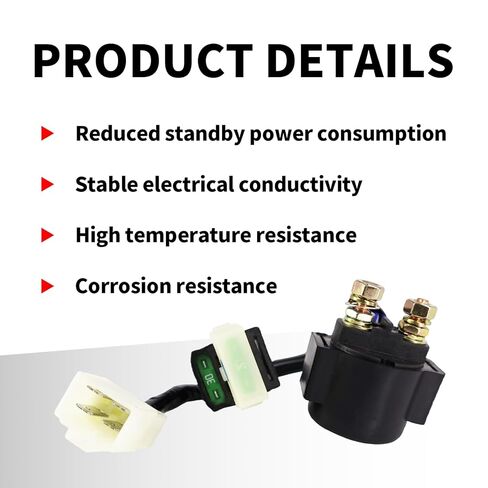 Starter Solenoid Relay for Hisun 500 700, Axis 500 700, MSU500, Coleman 400 500, Cub Cadet Challenger, Replaces OEM 37710-115-0000 37700-055-0000 in Kuwait