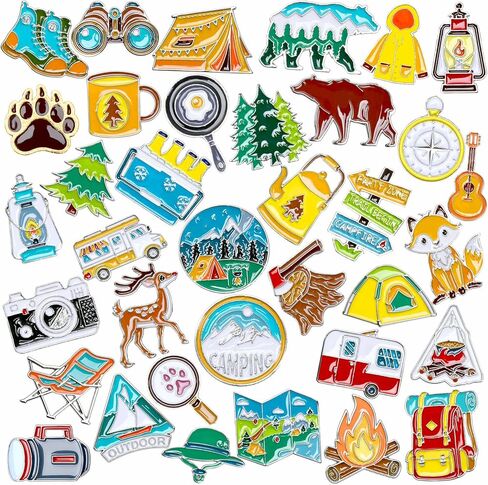 36 PCS Sports Ball Enamel Brooch Pins Football Basketball Baseball Soccer Tennis Volleyball DIY Badges Party Favors for Hats Clothes Bags Backpack Jacket Decoration in Saudi Arabia