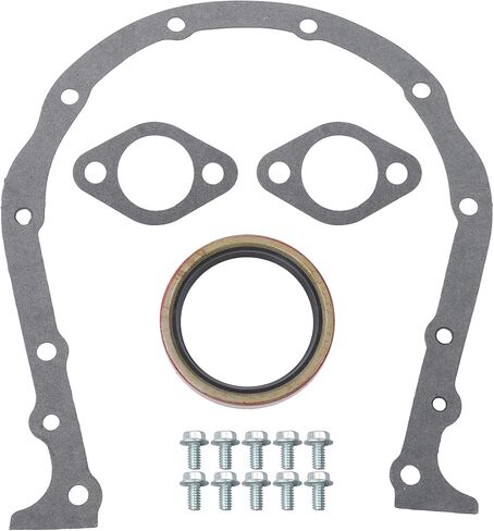 Big Block Chrome Steel Timing Cover Kit Replacement for Chevy BBC 1966-1987 Replacement for 8422KIT in Saudi Arabia