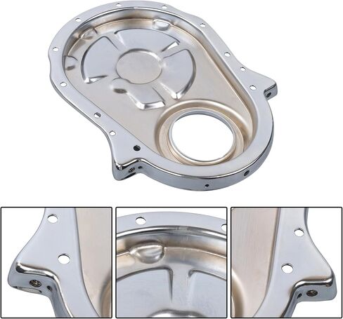 Big Block Chrome Steel Timing Cover Kit Replacement for Chevy BBC 1966-1987 Replacement for 8422KIT in Saudi Arabia