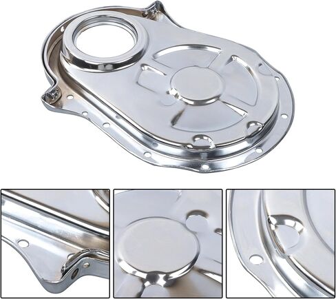 Big Block Chrome Steel Timing Cover Kit Replacement for Chevy BBC 1966-1987 Replacement for 8422KIT in Saudi Arabia