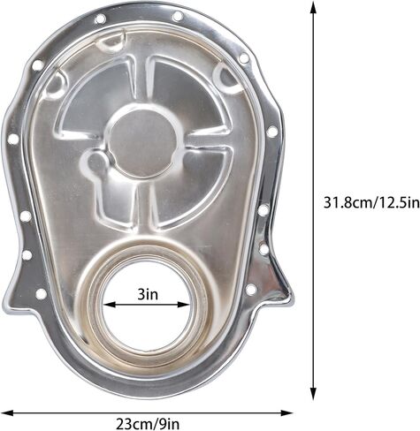 Big Block Chrome Steel Timing Cover Kit Replacement for Chevy BBC 1966-1987 Replacement for 8422KIT in Saudi Arabia
