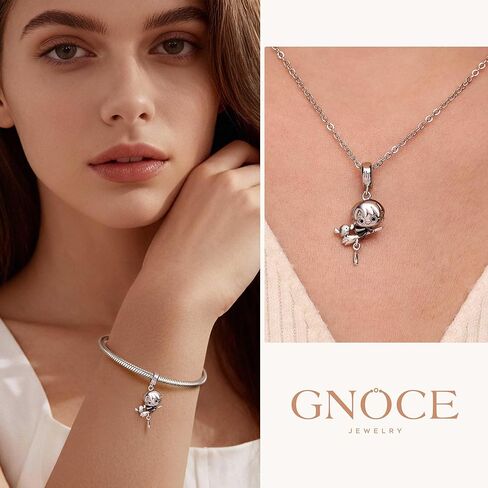 GNOCE Harry Potter Riding A Broom Pendant Dangle Charm Bracelet for Women, S925 Sterling Silver Dangle Charms for Women Wife, Valentine‘s Day, Mother’s Day Jewelry in Saudi Arabia