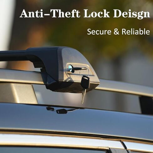 قضبان متقاطعة لرف السقف قابلة للقفل تناسب سوبارو كروستريك 2018-2025، قضبان عرضية من الألومنيوم شديدة التحمل بوزن 220 رطلًا لرحلات الطرق ونقل البضائع in Kuwait