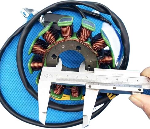 12 ملفًا و5 أسلاك إشعال الجزء الثابت Magneto 31101-100-0000 متوافق مع Haili SP307-J XY250ST-9 STIXE in Kuwait