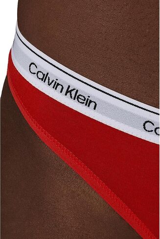 Calvin Klein, Womens, Modern Logo Thong 3-Pack, Charcoal Grey/Adreniline Rush/Subdued, Large in Saudi Arabia