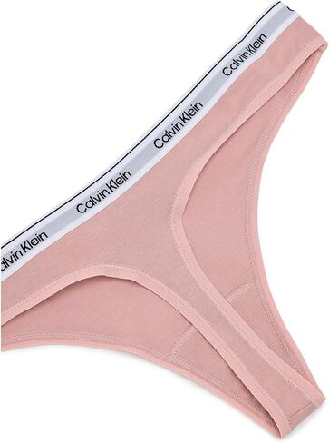 Calvin Klein, Womens, Modern Logo Thong 3-Pack, Charcoal Grey/Adreniline Rush/Subdued, Large in Saudi Arabia