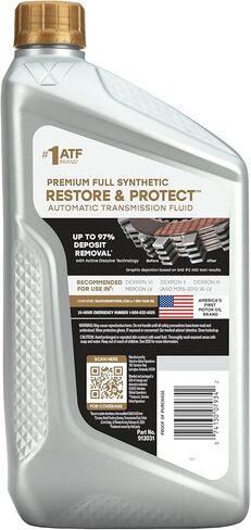 Valvoline Restore & Protect Full Synthetic Automatic Transmission Fluid ATF 1 Quart in Saudi Arabia