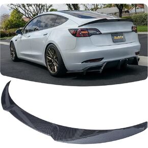 سبويلر خلفي لسيارة تسلا موديل 3 2017-2026، بما في ذلك جناح سبويلر هايلاند ملحقات رياضية ذات مظهر نهائي من ألياف الكربون in Kuwait