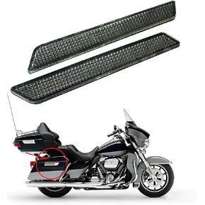 2Pcs Saddlebag Reflector Inserts Compatble for Harley Davidson 2014-2025 Street Glide Electra Glide Road Glide Road King (Red) in Kuwait