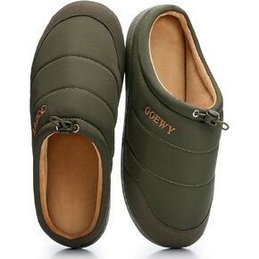 Two-Tone Men's Slippers, Indoor and Outdoor House Shoes with Memory Foam, Anti-Slip Bedroom Slippers as Gifts for Men Him Dad Husband Boyfriend in Kuwait