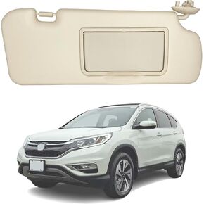 Driver Side Sun Visor with Dual Lighting Fit for Honda CR-V CRV 2012 2013 2014 2015 2016 Front Left Side Sun Protection Shade Sunshade Makeup Mirror Sunshield Sunvisor Replacement Beige in Saudi Arabia