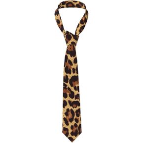 Cool Cheetah Leopard Men'S Necktie Casual Neck Tie for Wedding Leisure Party Business Prom Graduation in Saudi Arabia