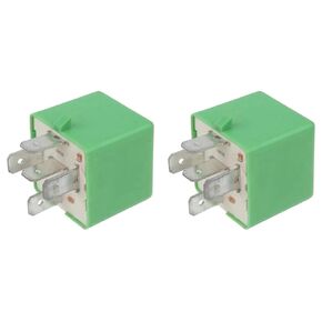 2X 12V 35A 5 Pins Cooling Radiator Fan Relay Green 6547TX for 206 207 306 307 406 407 807 in Saudi Arabia