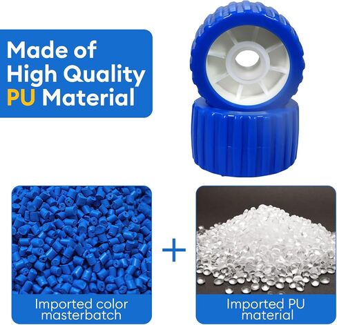 فتحة تثبيت أسطوانة مقطورة القارب 5 بوصة × 3 بوصة 9/8 بوصة توقف القوس لمقطورات القوارب بكرة القوس الزرقاء. in Kuwait