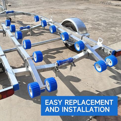 فتحة تثبيت أسطوانة مقطورة القارب 5 بوصة × 3 بوصة 9/8 بوصة توقف القوس لمقطورات القوارب بكرة القوس الزرقاء. in Kuwait