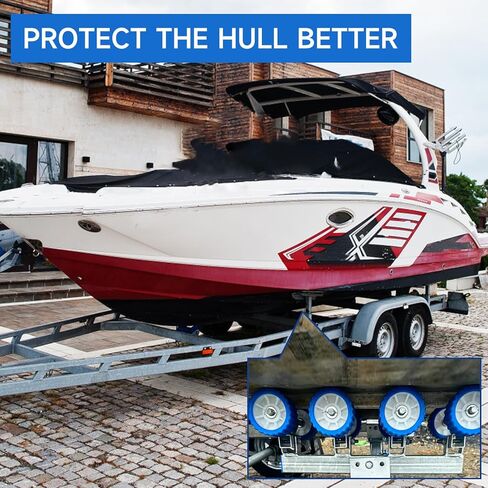 فتحة تثبيت أسطوانة مقطورة القارب 5 بوصة × 3 بوصة 9/8 بوصة توقف القوس لمقطورات القوارب بكرة القوس الزرقاء. in Kuwait