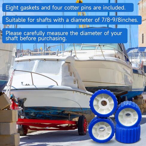 فتحة تثبيت أسطوانة مقطورة القارب 5 بوصة × 3 بوصة 9/8 بوصة توقف القوس لمقطورات القوارب بكرة القوس الزرقاء. in Kuwait