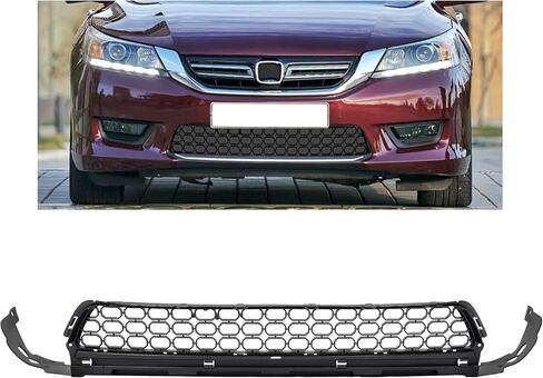 HECASA Front Bumper Lower Grille Compatible with 2013-2015 Honda Accord 71103T2AA00, HO1036114 Grill Plastic (PP) Black in Saudi Arabia