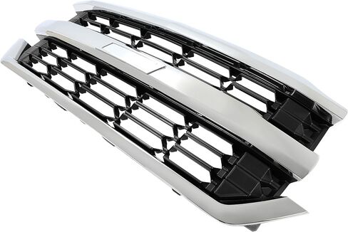 HECASA Upper Grille Compatible with 2016-2019 Chevy Chevrolet Silverado 1500 Replacement for GM1200753 84602489 84374378 Front Bumper Grill Silvery+Black in Saudi Arabia