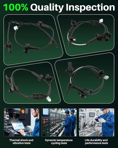 مستشعر سرعة العجلات الأمامية ABS قطعتان متوافق مع Honda Civic 2012-2015 استبدل 57455-TR3-A02، 57450-TR3-A02 مستشعر ABS الأمامي الأيسر والأيمن in Saudi Arabia