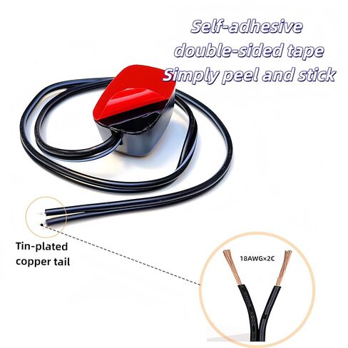 2 Pack Paste Type Switch with Prewired Car Rocker Switch ON/Off Surface Mount 12V SPST Push Button Switches Gytovvvz in Kuwait