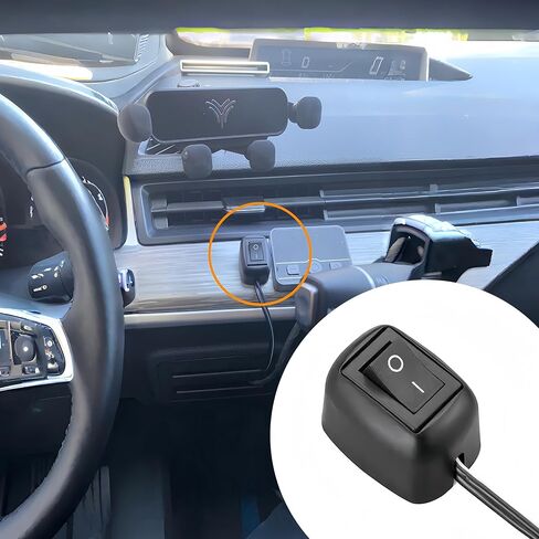 2 Pack Paste Type Switch with Prewired Car Rocker Switch ON/Off Surface Mount 12V SPST Push Button Switches Gytovvvz in Kuwait