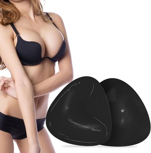 Double Sided Sticky Bra Inserts Reusable Ultra Push Up Lift Self Adhesive Bra Pads for Bikini Swimsuit Strapless Dress in Saudi Arabia