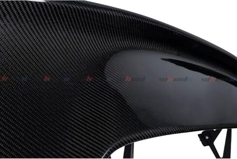 3K Real Carbon Fiber 57inches Universal Rear Spoiler, Adjustable Angles GT Racing Style Trunk Exterior High Kick Tail Deck Lid Splitter Wing Lip Man Gift Mustang Camaro Corvette in Saudi Arabia