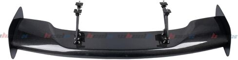 3K Real Carbon Fiber 57inches Universal Rear Spoiler, Adjustable Angles GT Racing Style Trunk Exterior High Kick Tail Deck Lid Splitter Wing Lip Man Gift Mustang Camaro Corvette in Saudi Arabia