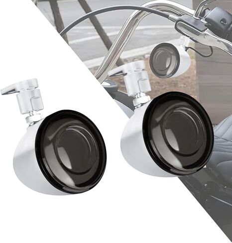 HDBUBALUS Turn Signal Light Front Bullet LED Running Lights with Relocation Kit Fit for Harley Sportster 883 1200 Dyna Touring Road King FLHR Road Glide Softail 1986-2024(Black+Chrome) in Saudi Arabia